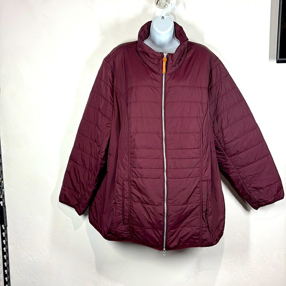 Ulla Popken maroon jacket size 24/26